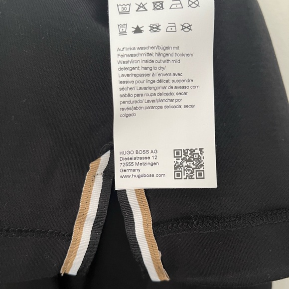 Hugo Boss Black Polo Shirt Mercerized Slim Fit Zip up - Picture 7 of 8